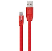 Cable de Datos Philips usb DLC2508C Lightning Rojo